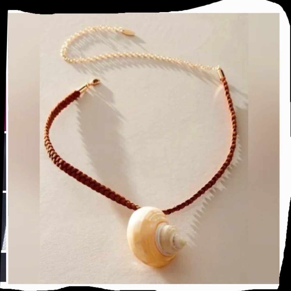 Free People “Sara” Shell Choker – Natural Shell – NWT – Boho Coastal Jewelry